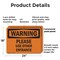 Signmission Please Use Other Entrance OSHA Warning Sign, Plastic, 24in W x 18in L, 2PK OS-2PACK-WS-P-1824-L-12329 - alternate 5